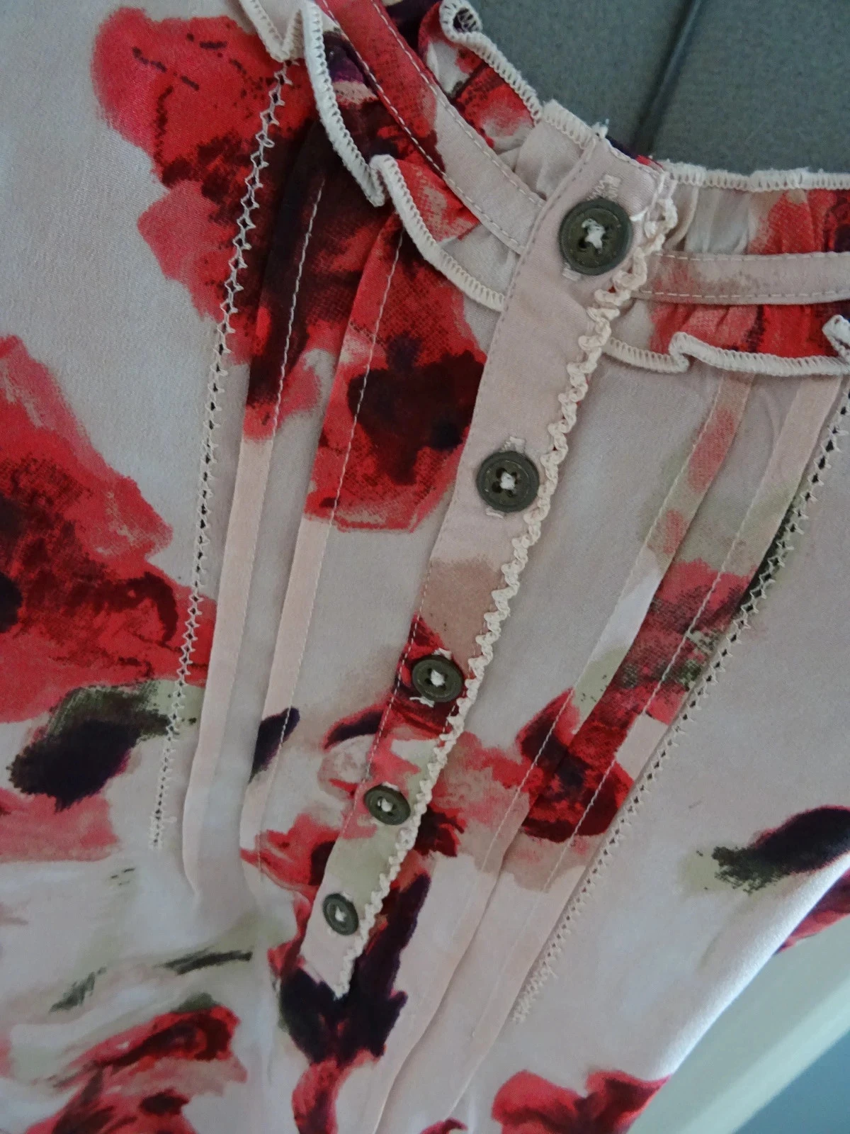 Roze top met bloemmotieven La redoute maat 38 – photo 3